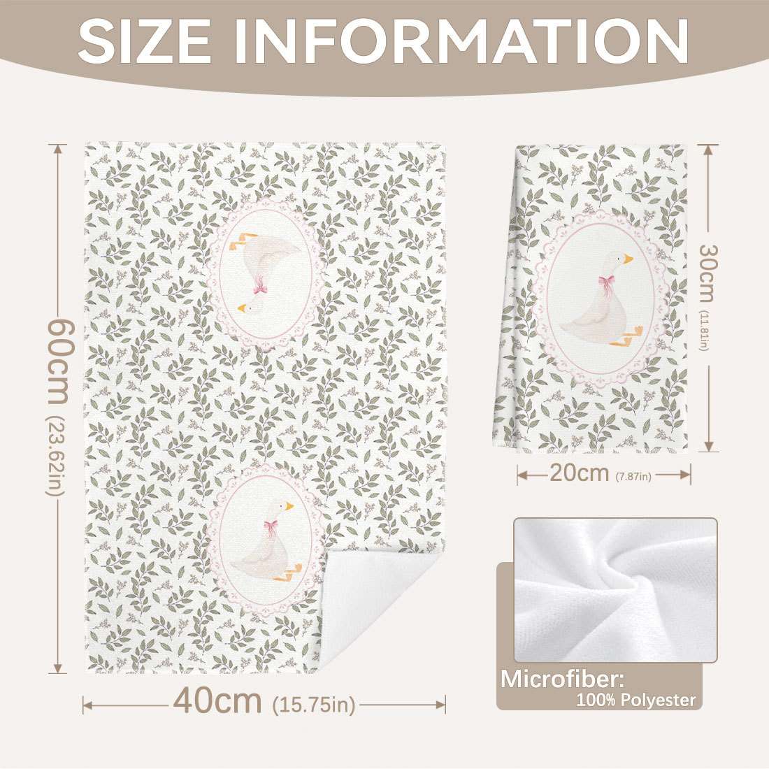 Rag Size 2Pcs 40*60Cm