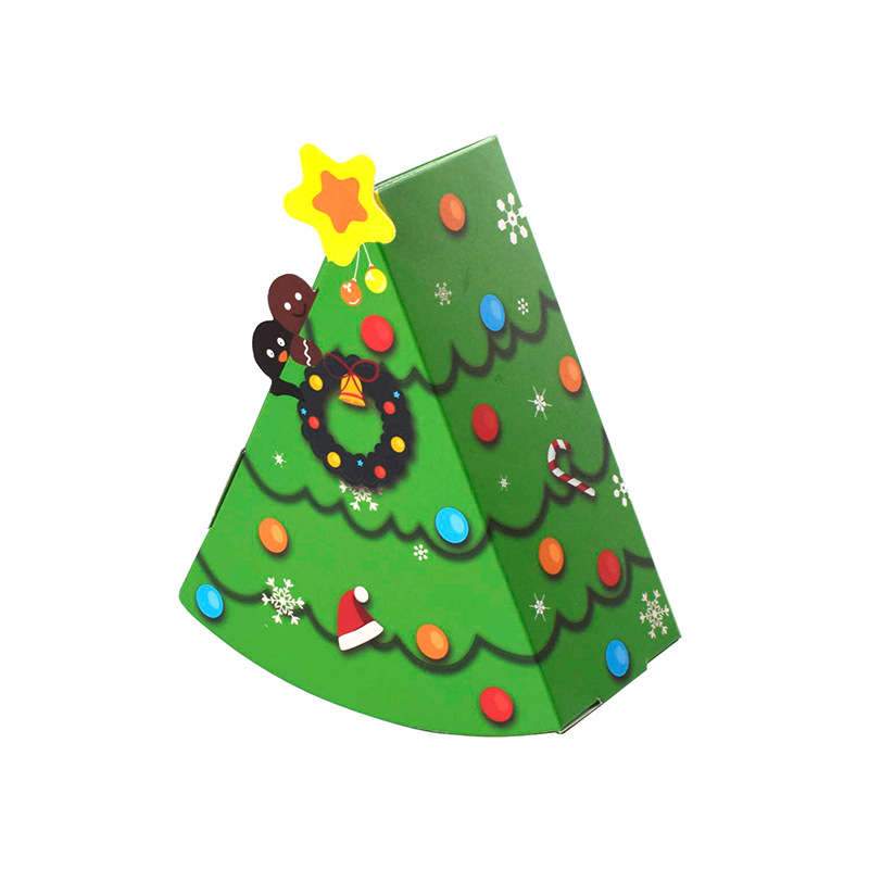Christmas Gift Boxes Color Green-6Pcs
