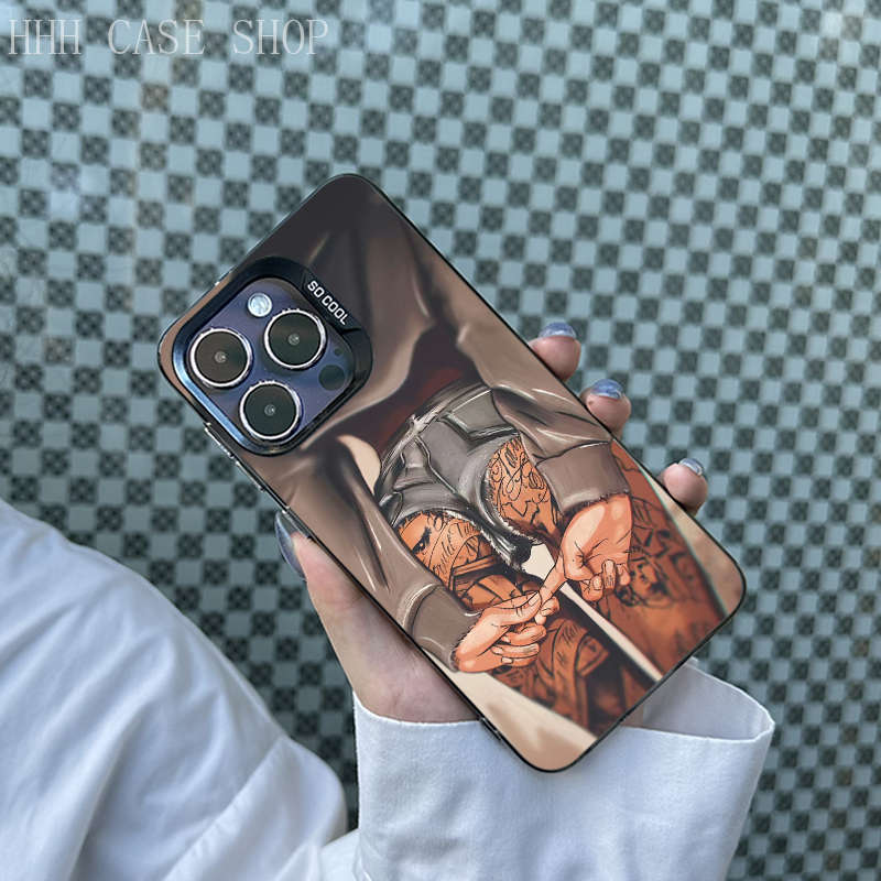 1Pc Mixed Color  For iPhone 16 IMD Tattoo Phone Case