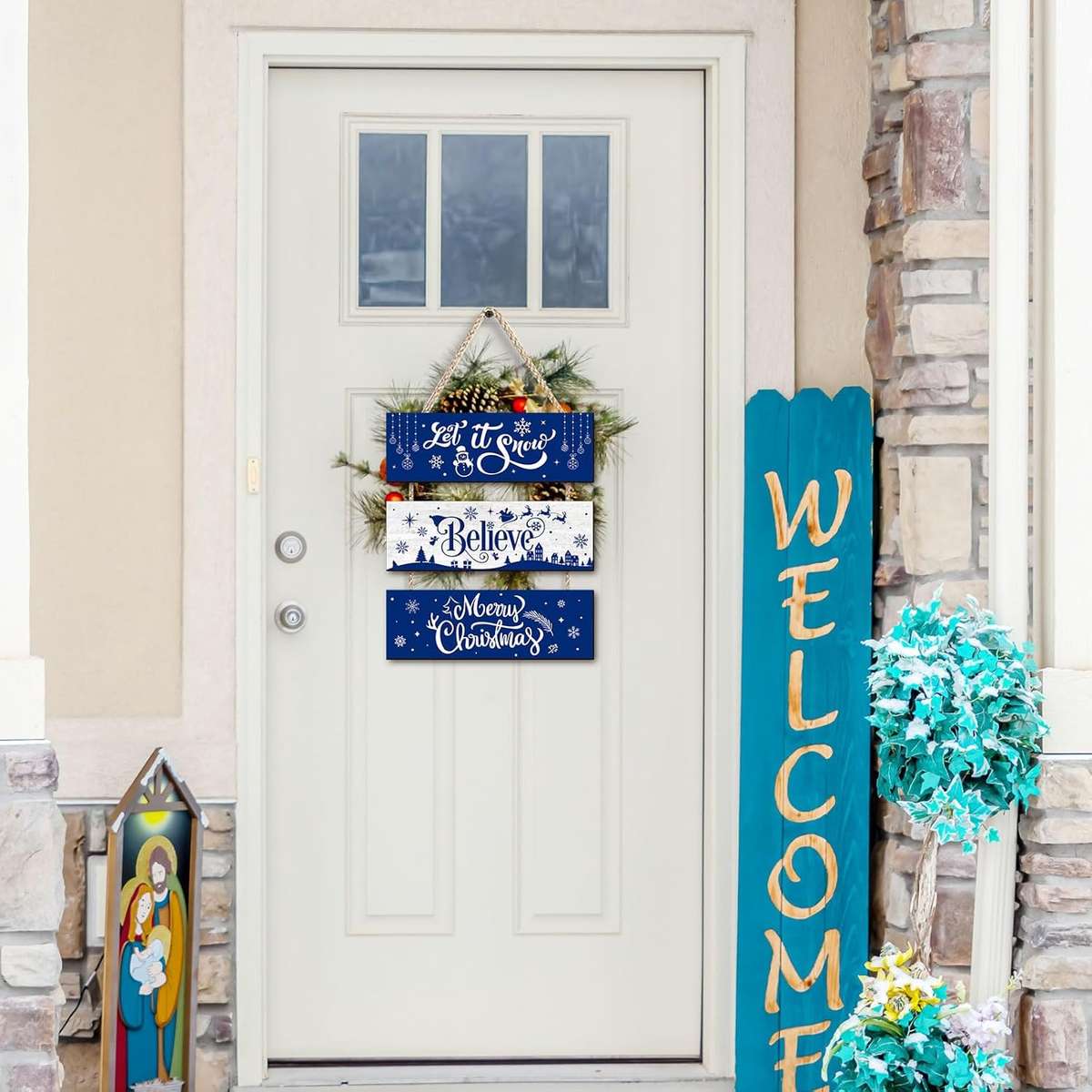 Christmas Decorations Color Blue