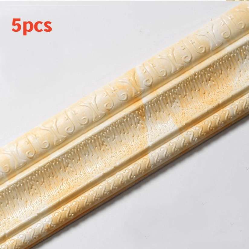 Skirting Board Yellow White Quantity 5Pcs
