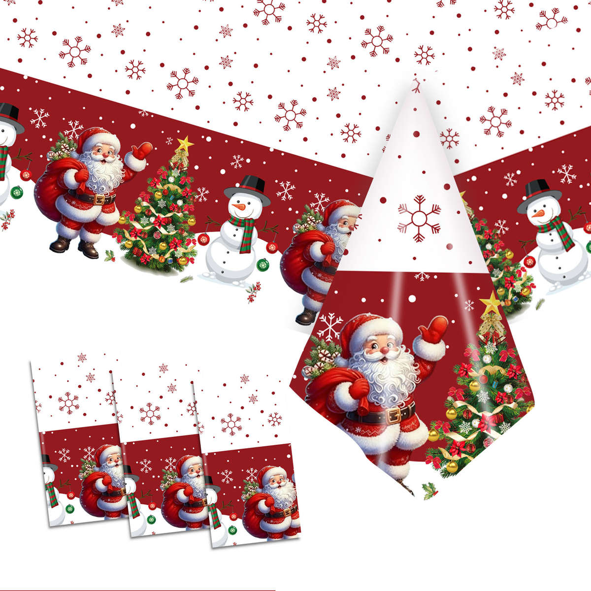 Christmas Tablecloth Color Mixed Color Quantity 2Pcs