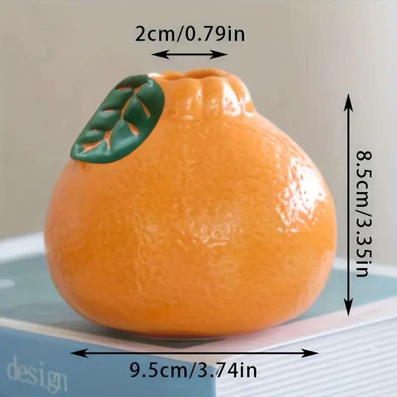 Flowerpot Color 1 Orange Vase