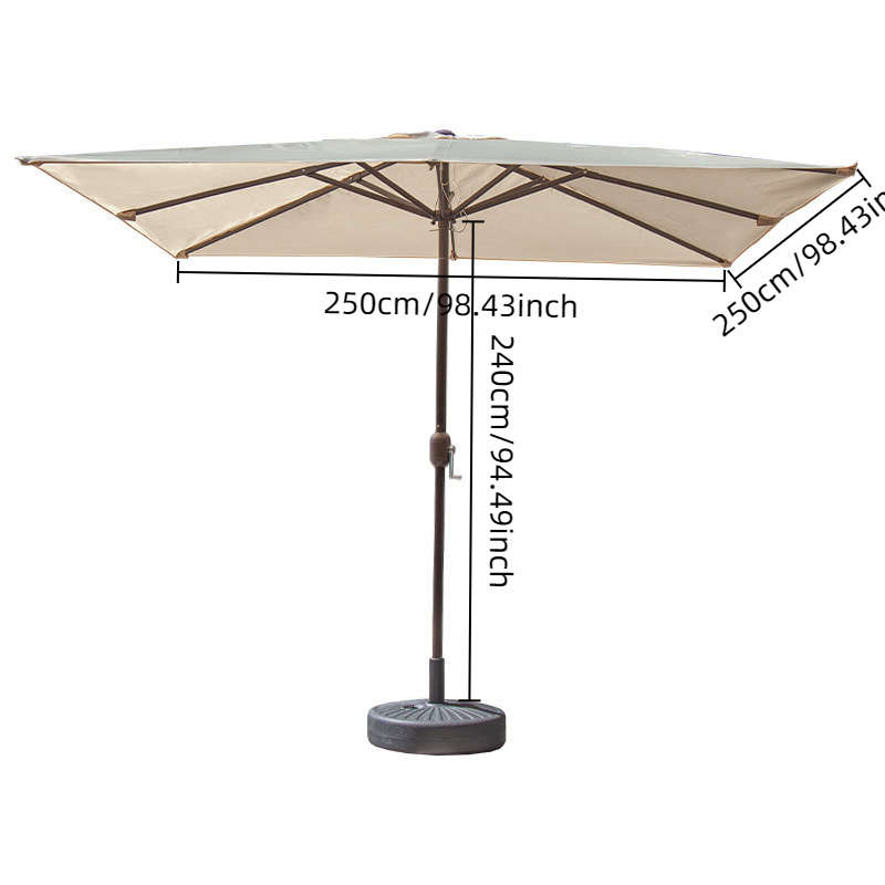 Sun Umbrella Color Brown Without Base Size2.5X2.5