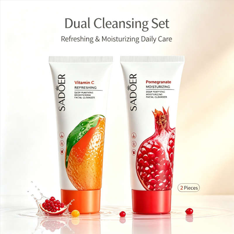 Facial Cleansing Quantity 2 Piece Set Combination Pack