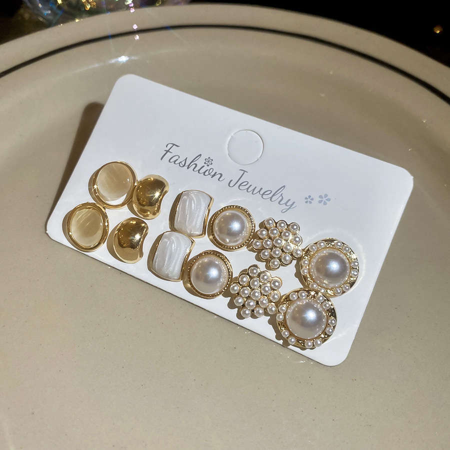 Women S Earrings Color 3 Pair Pack  White 2