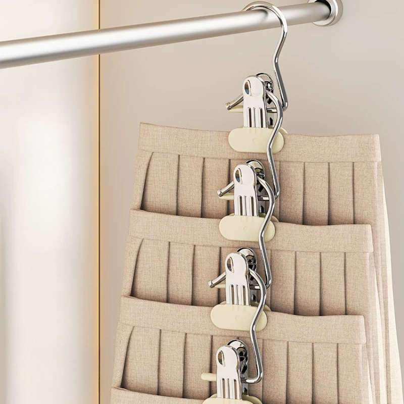 Clothes Rack Double Layer 20 Clips Quantity 6Pcs