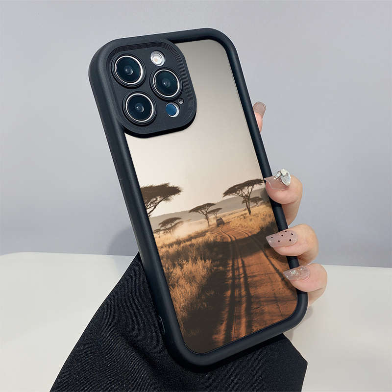1Pc Mixed Color For iPhone 14 Plus African Savanna Phone Case
