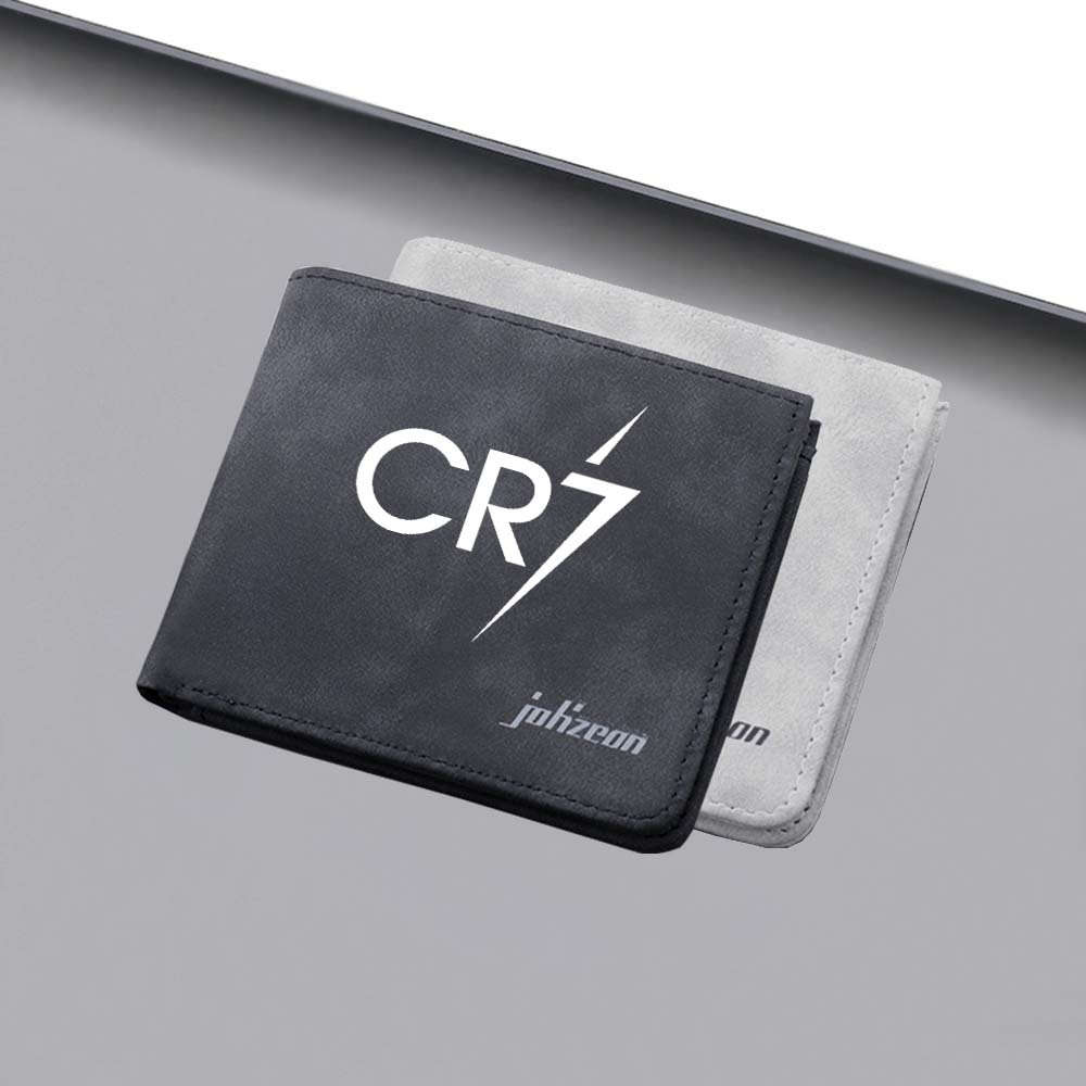 Cr7 Pattern Large Capacity Wallet Lightning Print Portable Card Holder Sports Style Artistic