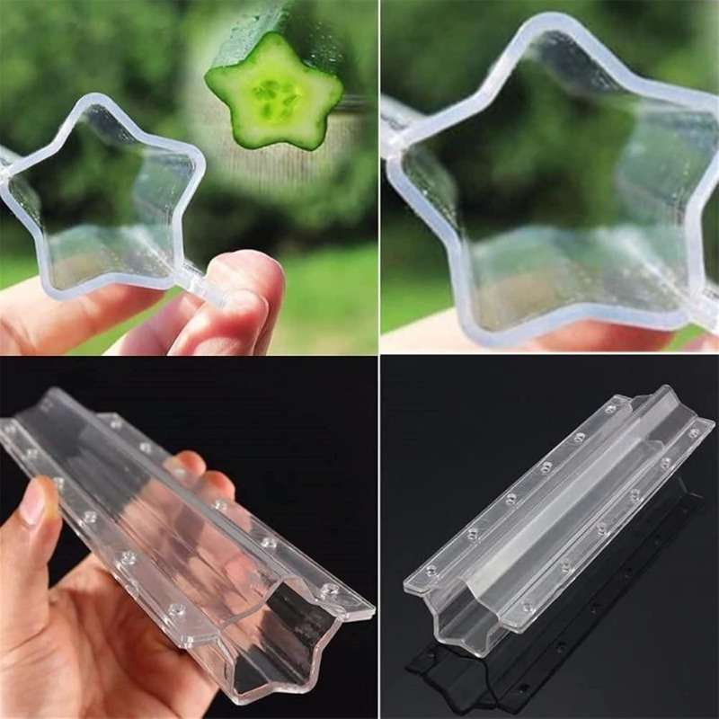 2Pcs Pack Reusable Plastic Cucumber Star