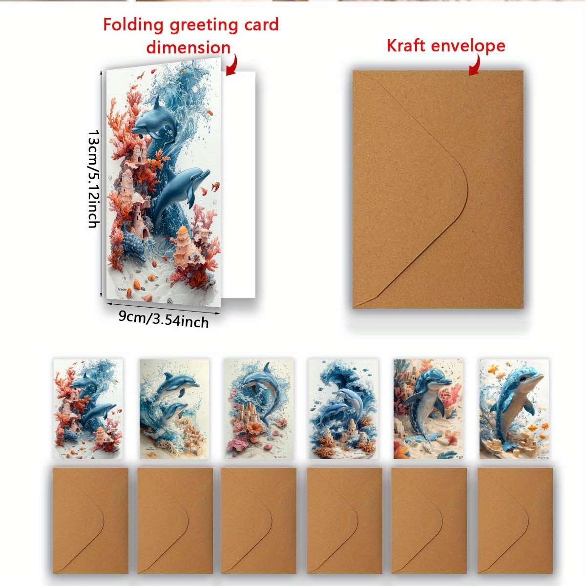Greeting Cards Quantity 6Pcs