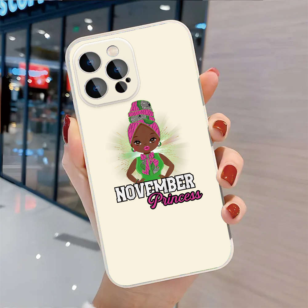 1Pc Black For iPhone 13 The November Princess Phone Case