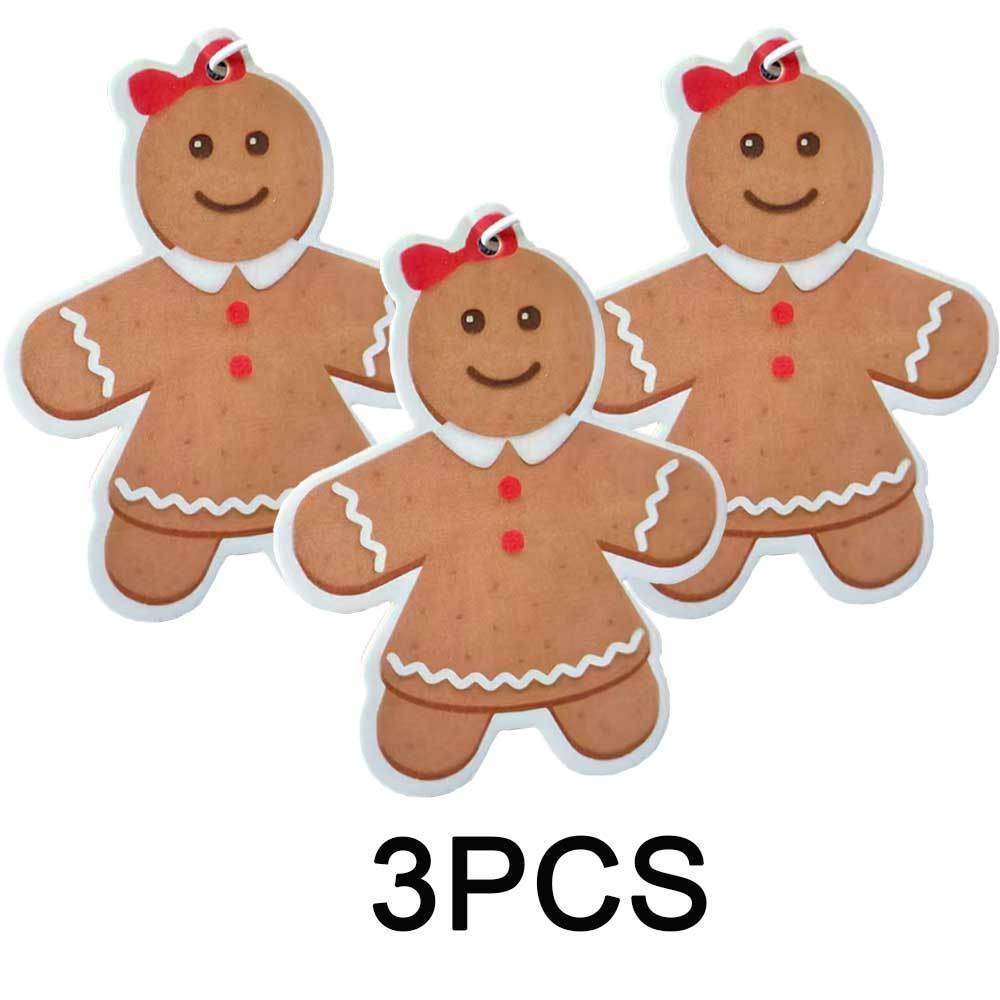 Car Interior Decor Items Gingerbread Men 3 Pack Set