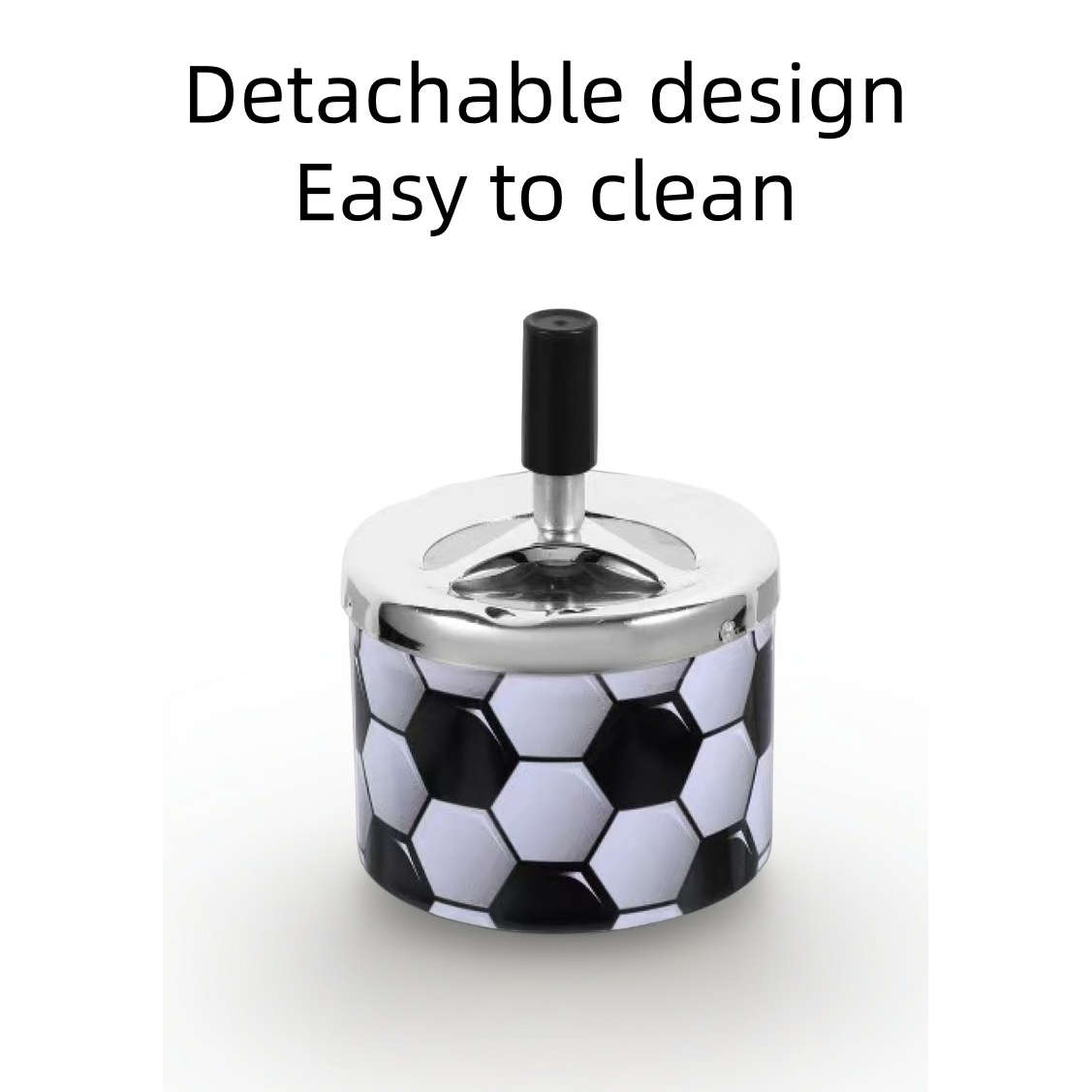 Heavy Duty Vintage Metal Ashtray With Windproof Rotating Lid Heavy Duty Beauty
