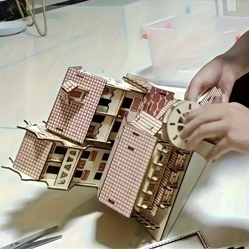 3D Building Model Puzzle Set Model A 1
