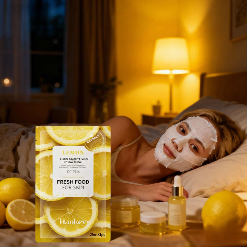 Facial Mask Color 5Pcs Lemon Face Mask
