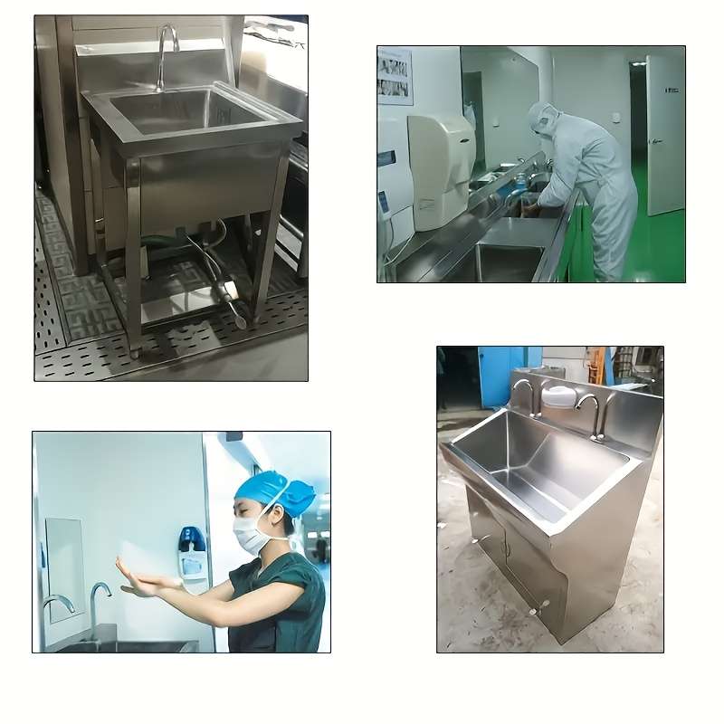 304 Stainless Steel Foot-Operated Faucet