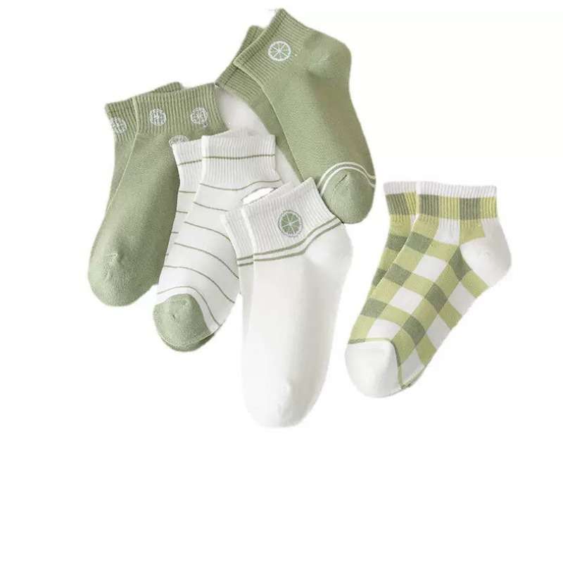 Women S Socks Color Lemon 5Pairs Size Onesize