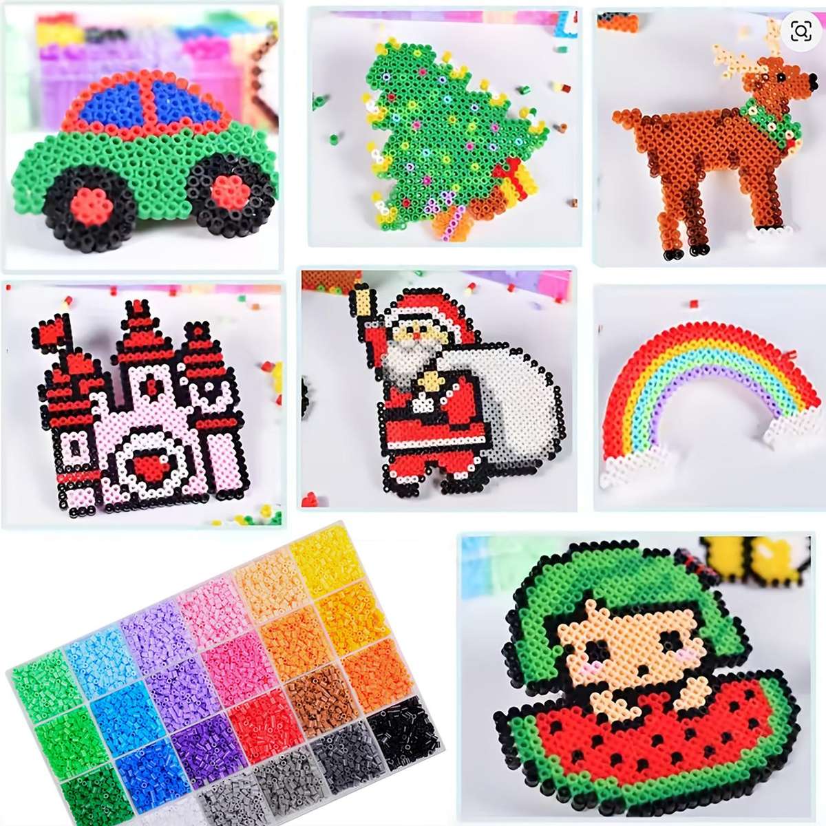 Perler Bead Set 24 Color Ribbon Accessories