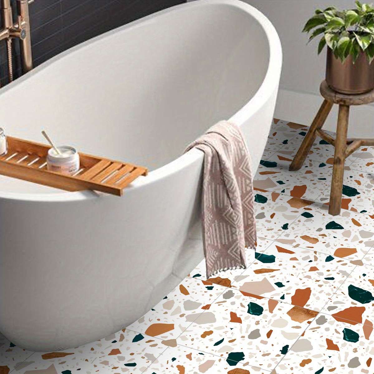 Floor Stickers Color Multicolor 1 Size 20Cmx20Cm