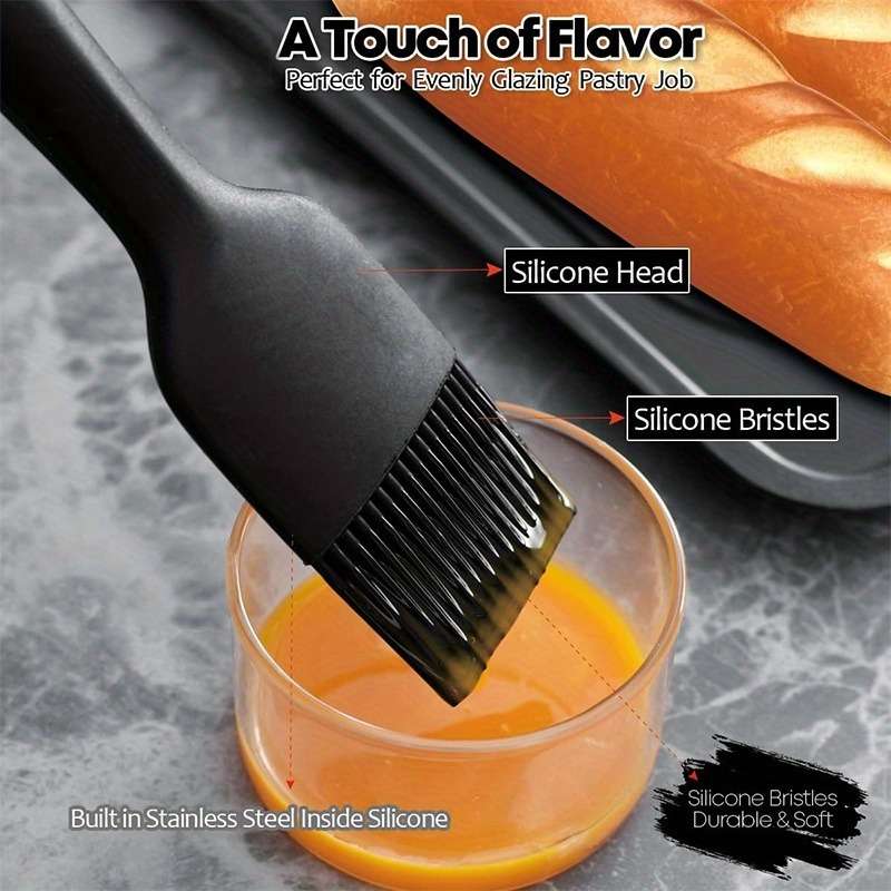 Baking Brush Color Blackwooden Handle Large Oil Brush