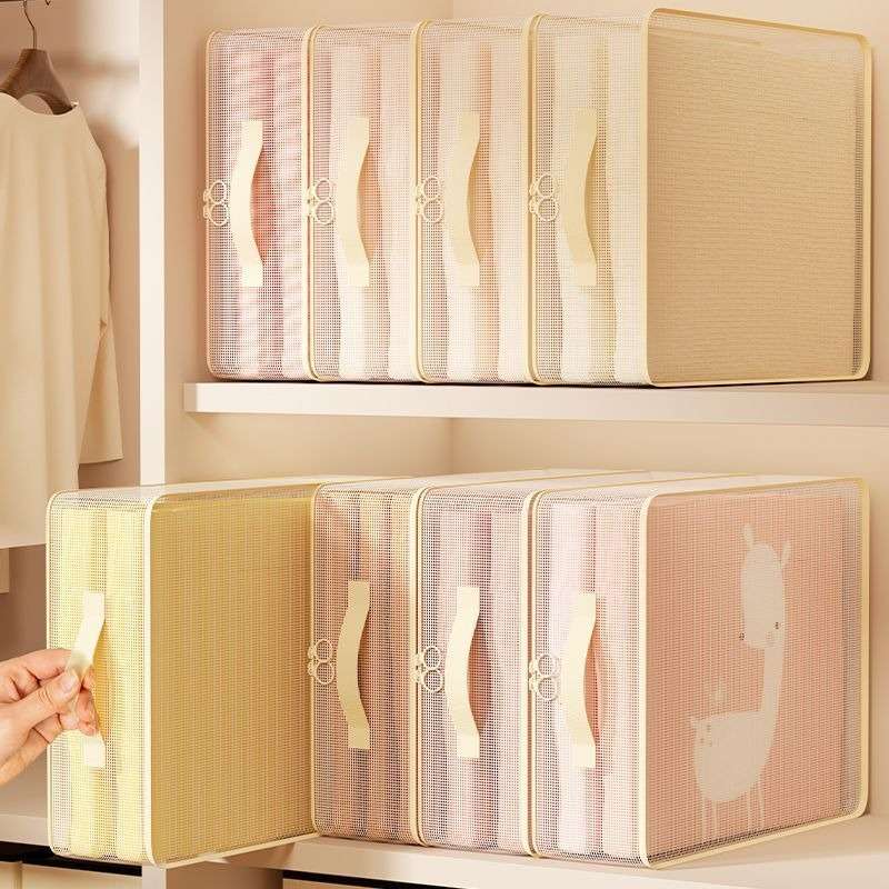 3Pcs Large Capacity Mesh Zipper Storage Storage 3Pcs