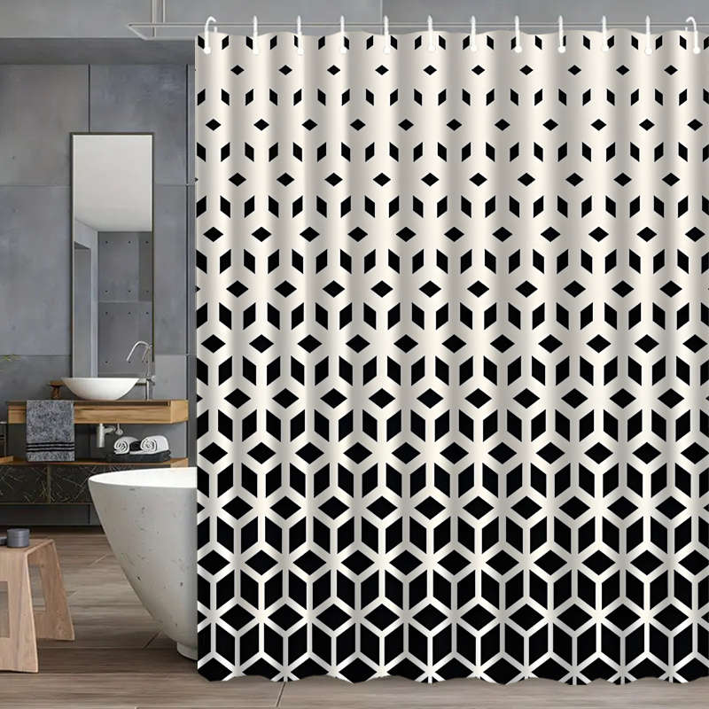 Waterproof Shower Curtain Color Polychrome Size 180X180 180.01Cm*180.01Cm