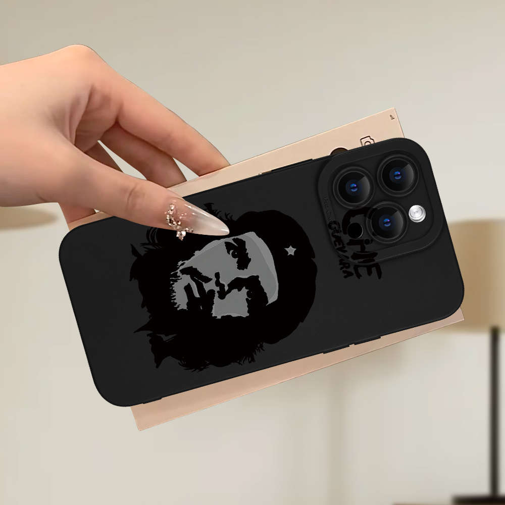 1Pc Black For iPhone 15 Che Guevara Themed Phone Case