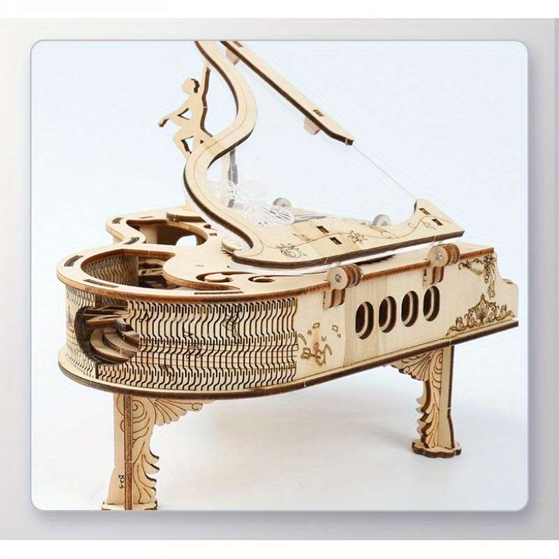 3D Puzzle Musical Instrument Model Color Piano Music Box
