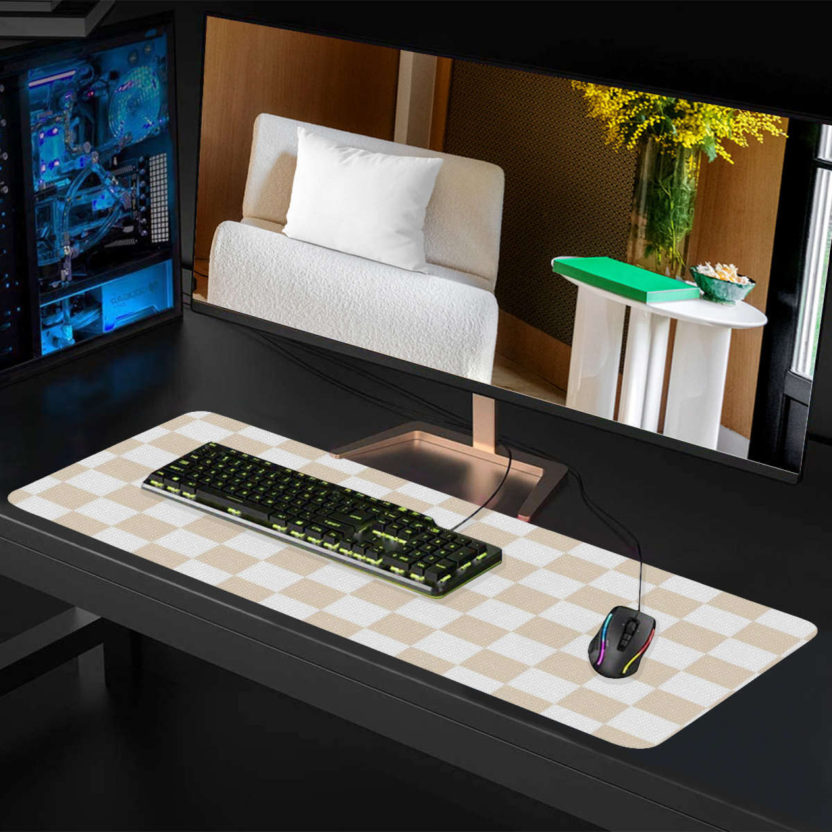 Mouse Pad Color Multicolor Size 30X80Cm