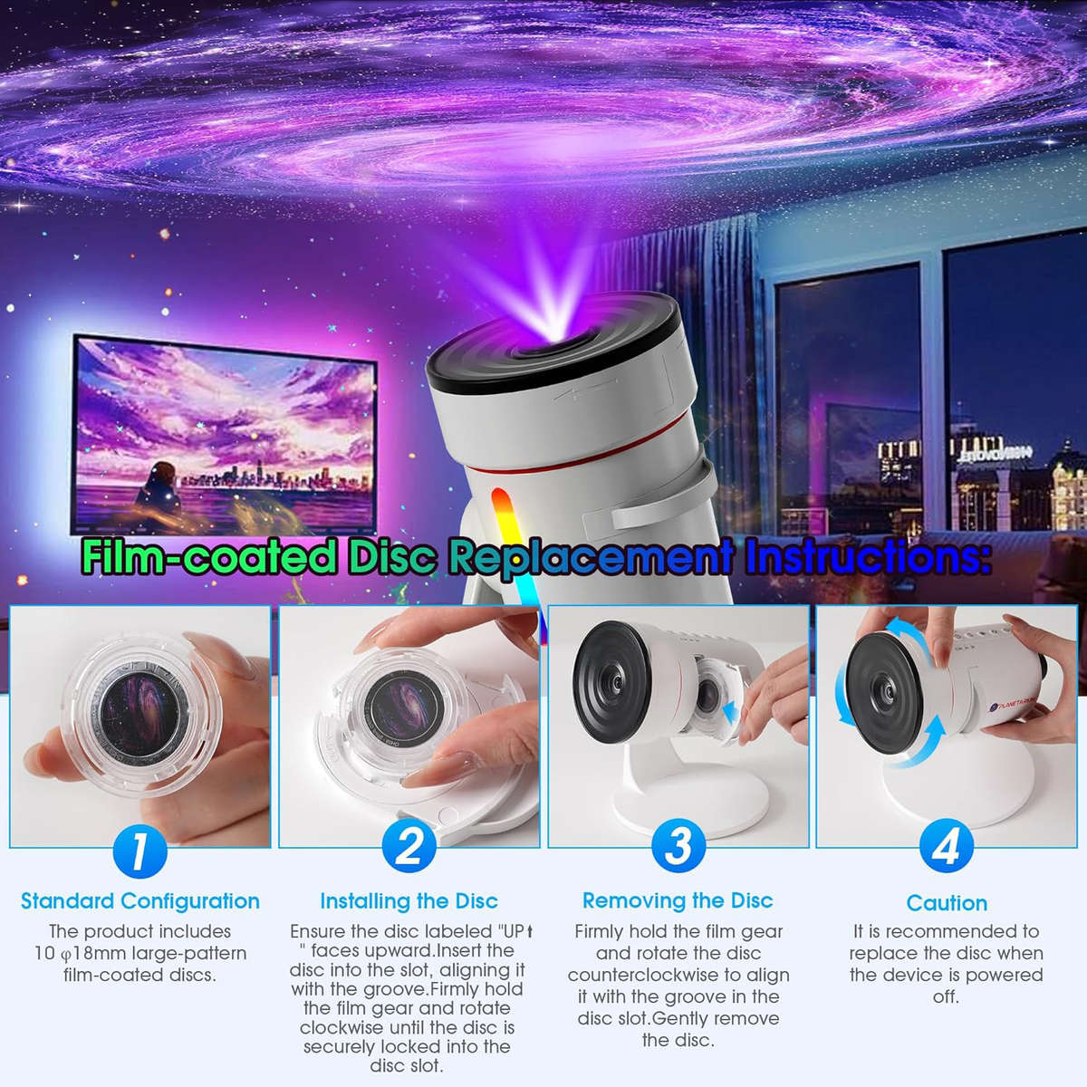 Projector Color White