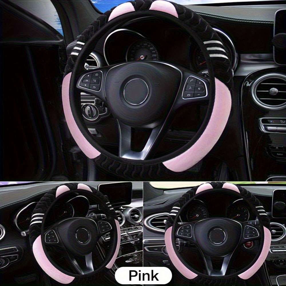 Car Steering Wheel Cover Rose Color
