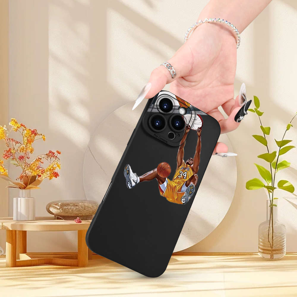 1Pc Black For iPhone 7 Slam Dunk Design Phone Case