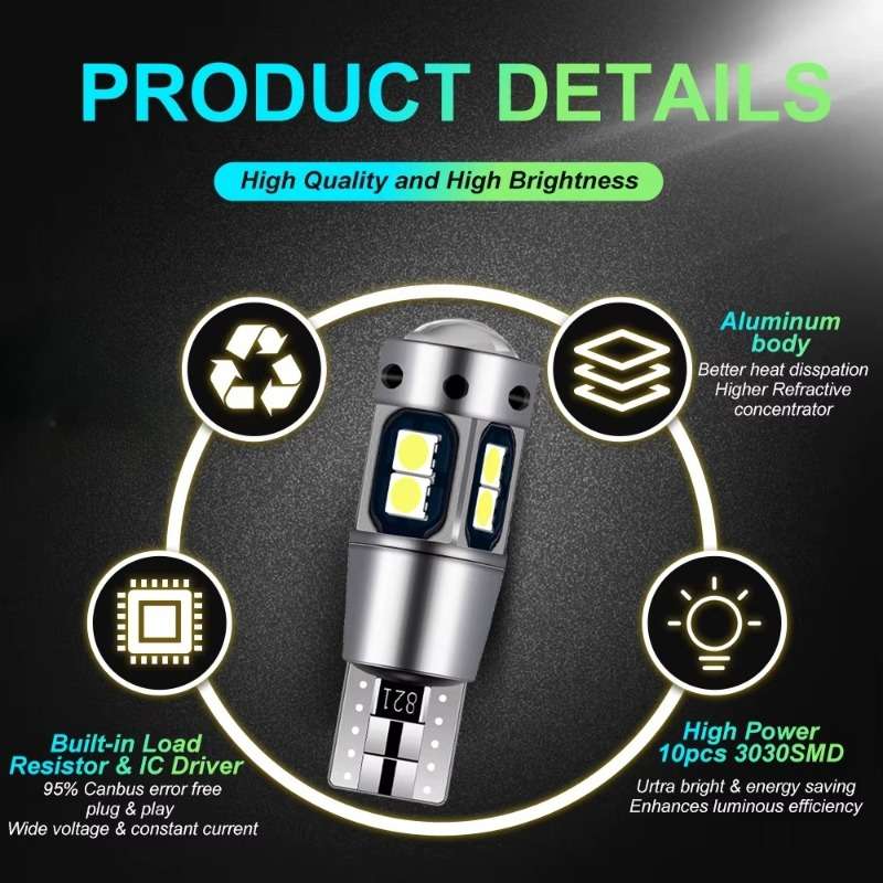 Car Lights Color White Quantity 4Pcs