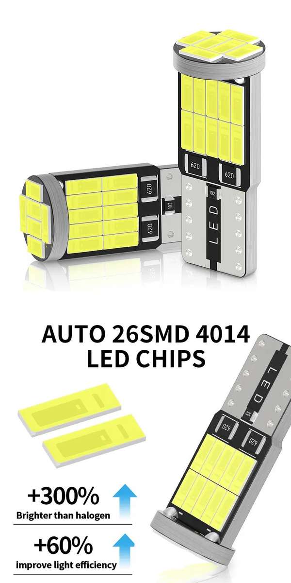 Car Lights Color White Storage 6Pcs