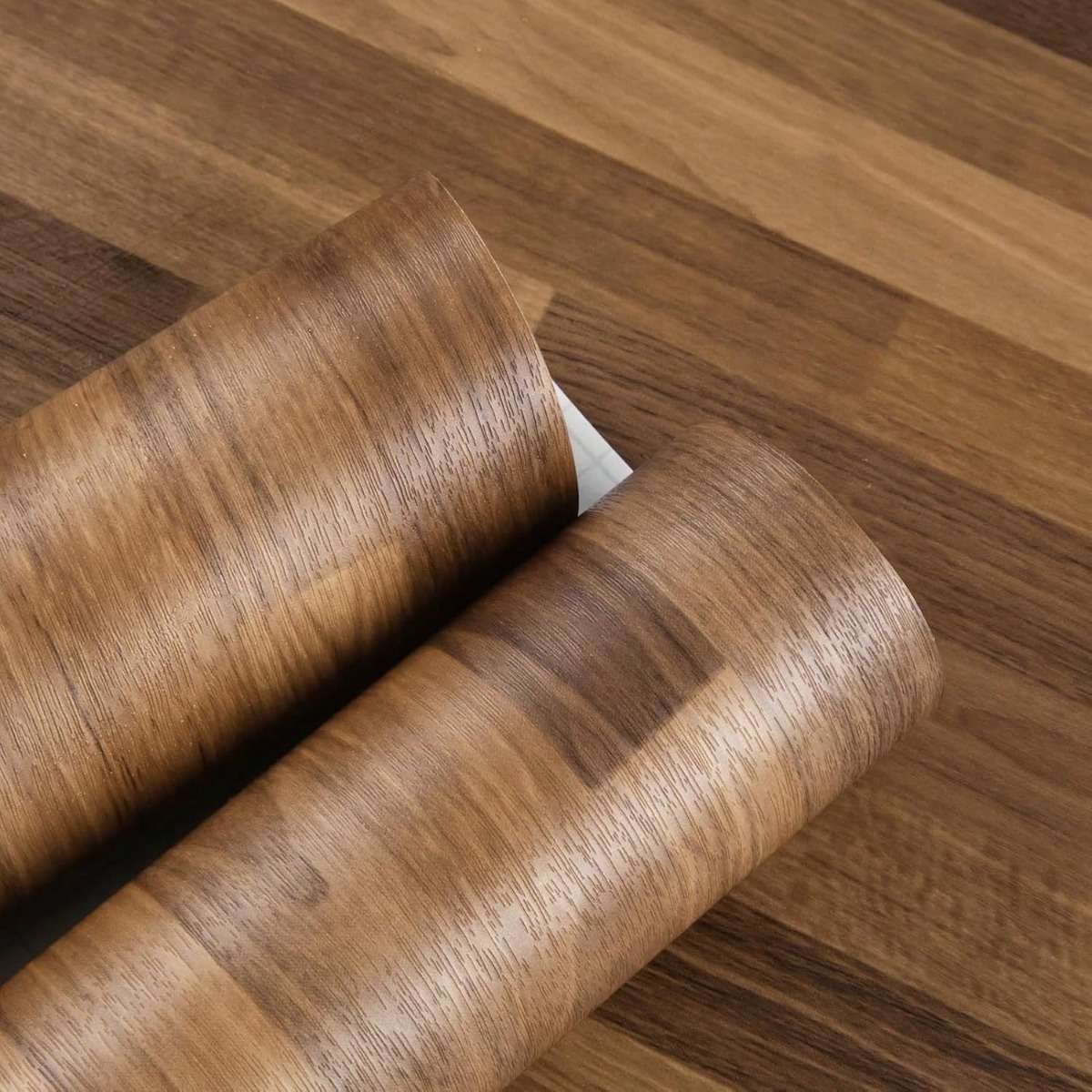 Self Adhesive Floor Stickers Parquet Walnut 40*100Cm