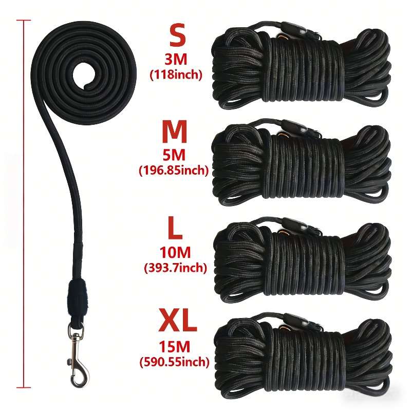 Dog Leash Color Black Size M