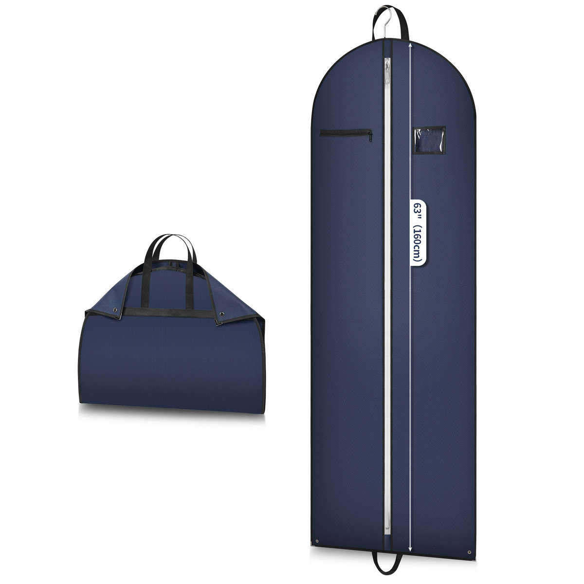 Clothing Dust Bags Color Navy Blue Size100Cm