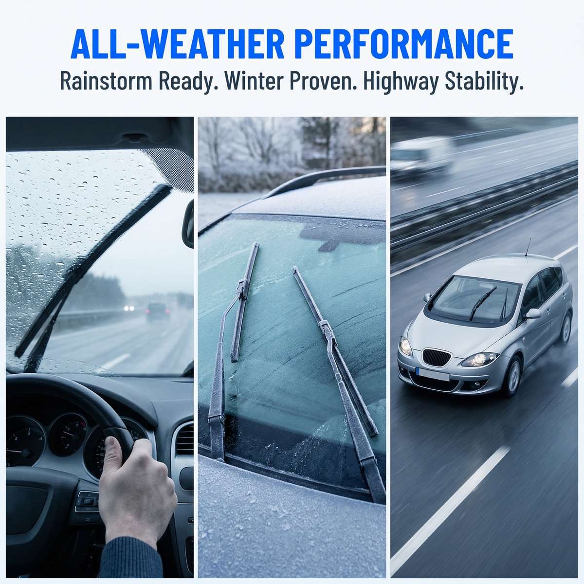 Windshield Wipers Color 3Pcs 24 19 12