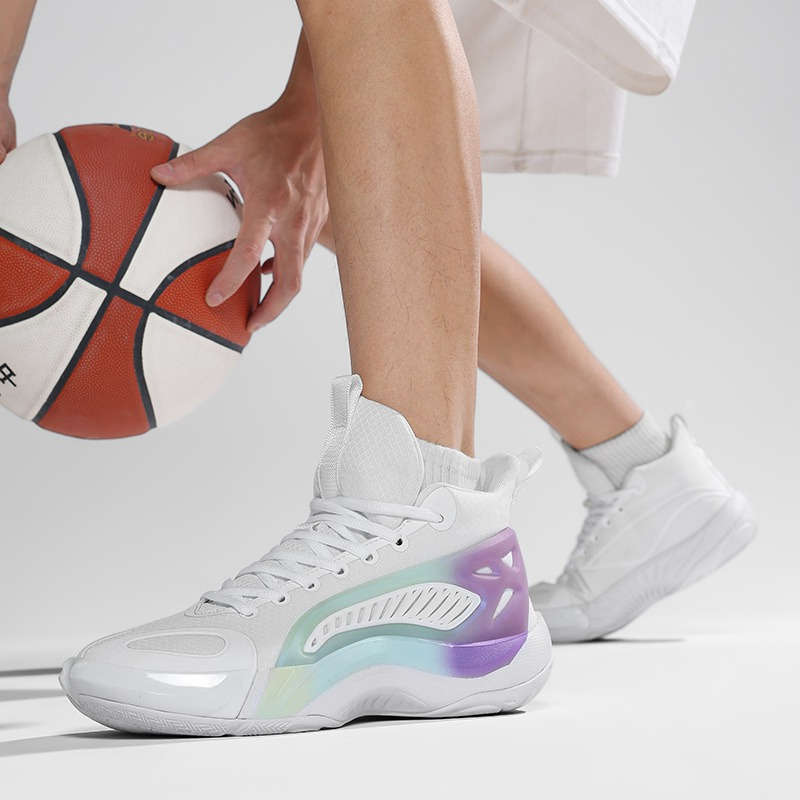Sneakers White Purple Size Uk 7