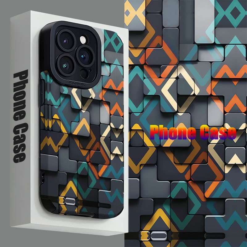1Pc Mixed Color  For iPhone 12 Pro Max Irregular Pattern Phone Case