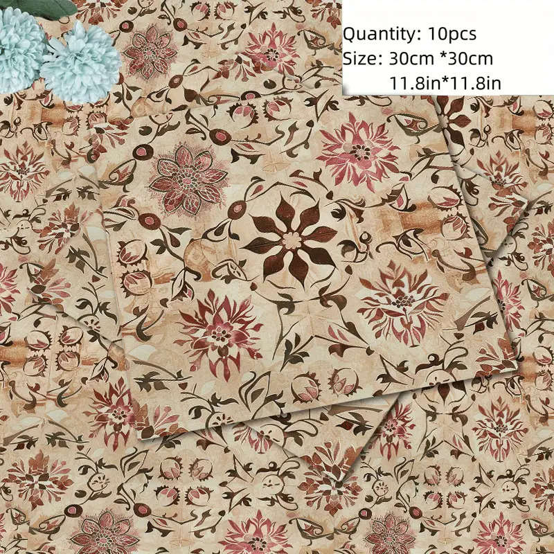 Self Adhesive Floor Stickers 11.81X11.81In30Cm