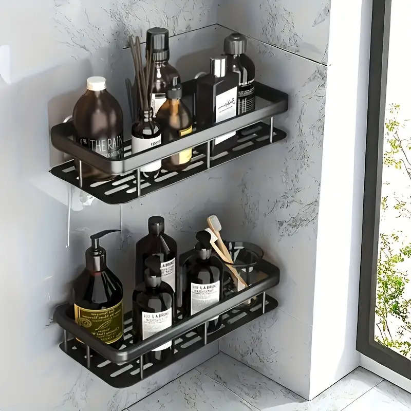Bathroom Storage Rack Color Black Upgrade Quantity2Pcs