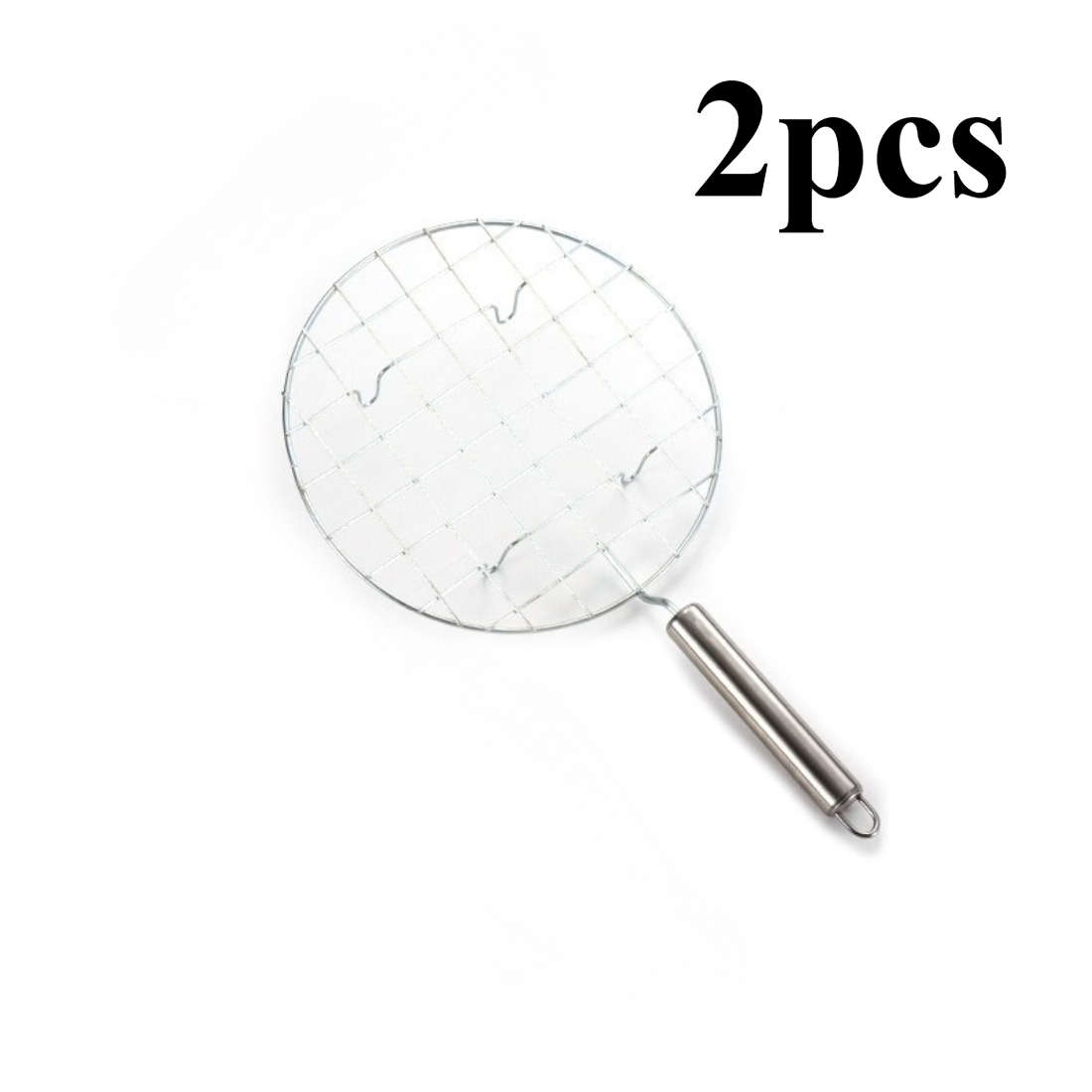Grilling Net Model Wooden Handle Quantity 2Pcs