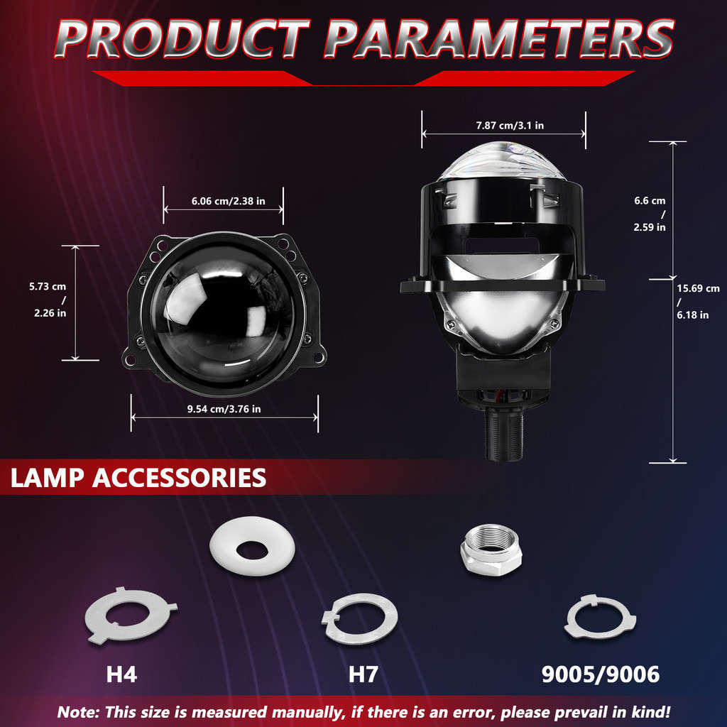 Car Lights Style 7.62Cm Quantity 2Pcs
