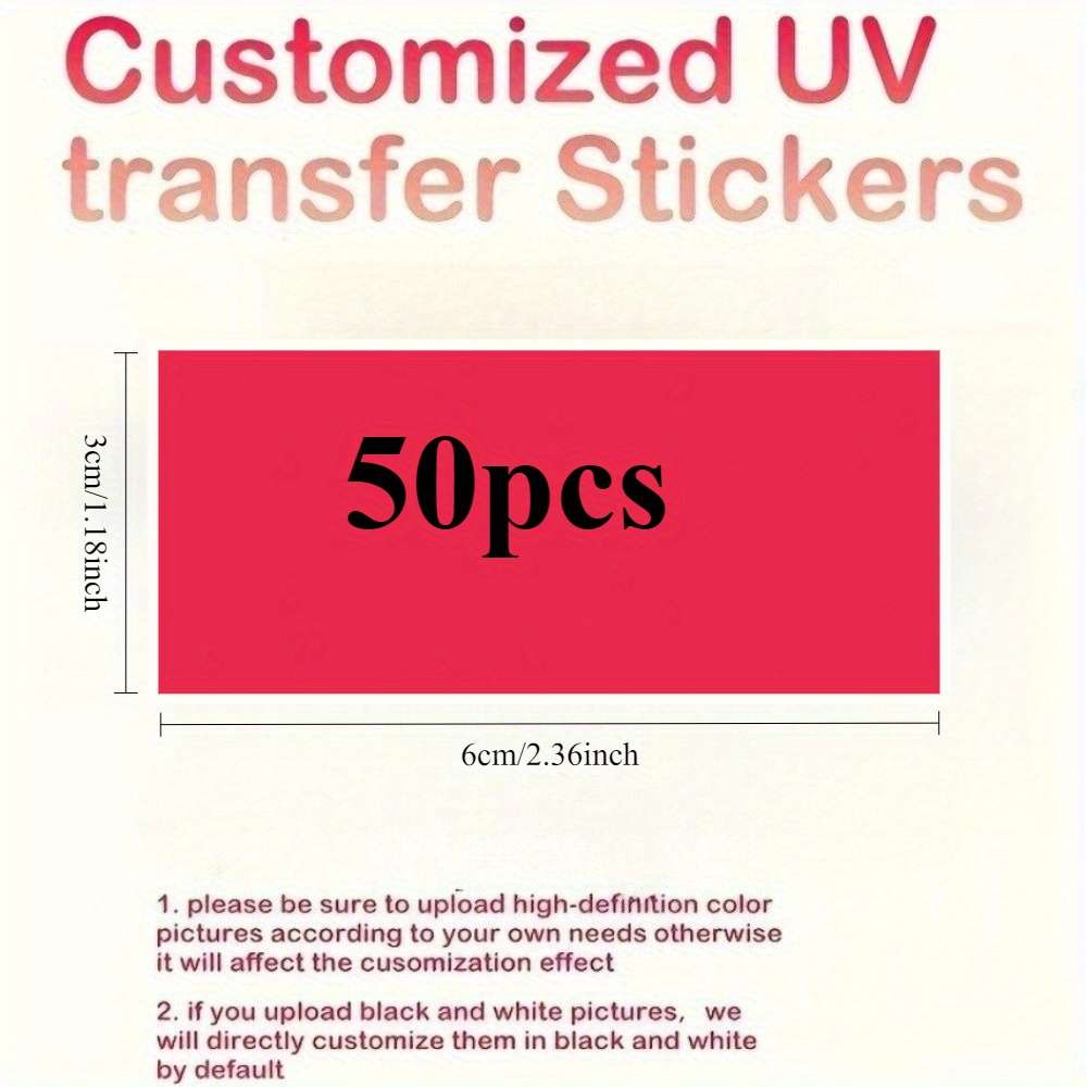Window Stickers Color Rectangular 3*6Cm1.18*2.36Inch Size50Pcs