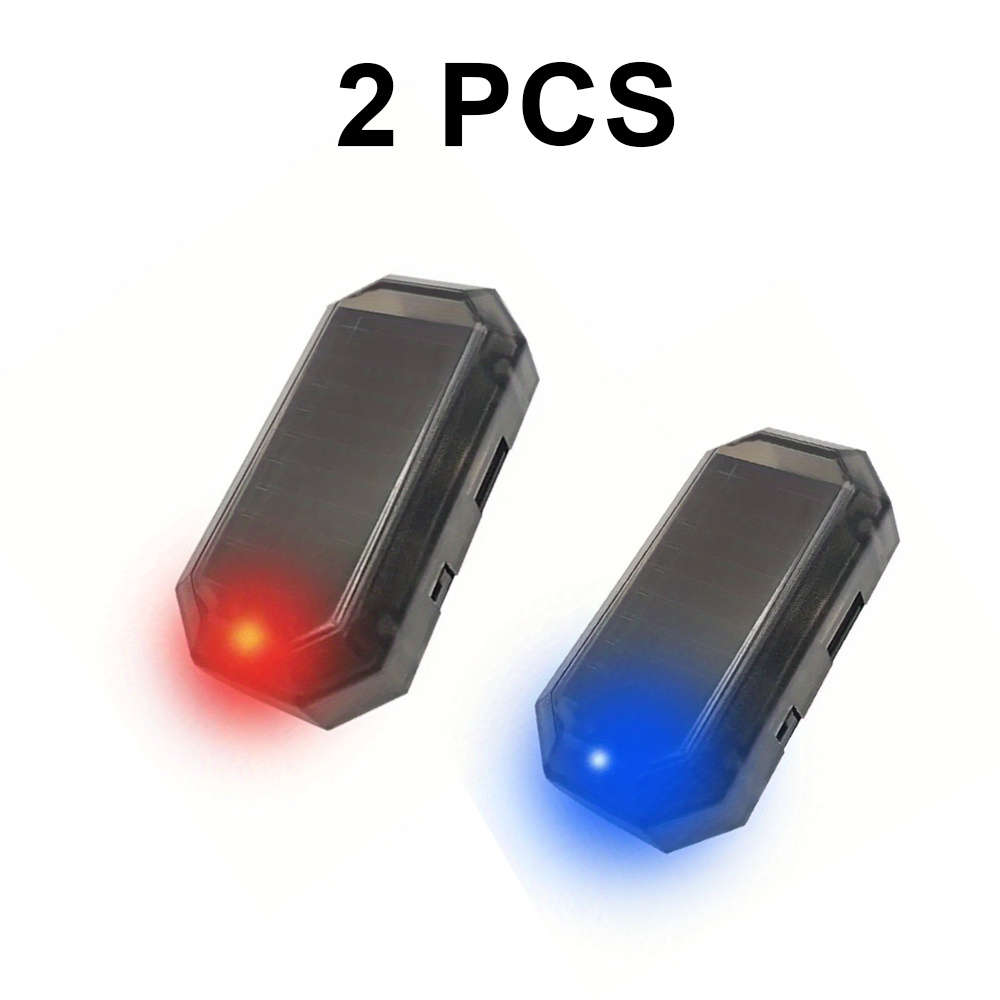 Solar Emergency Lights Color Red Quantity2Pcs