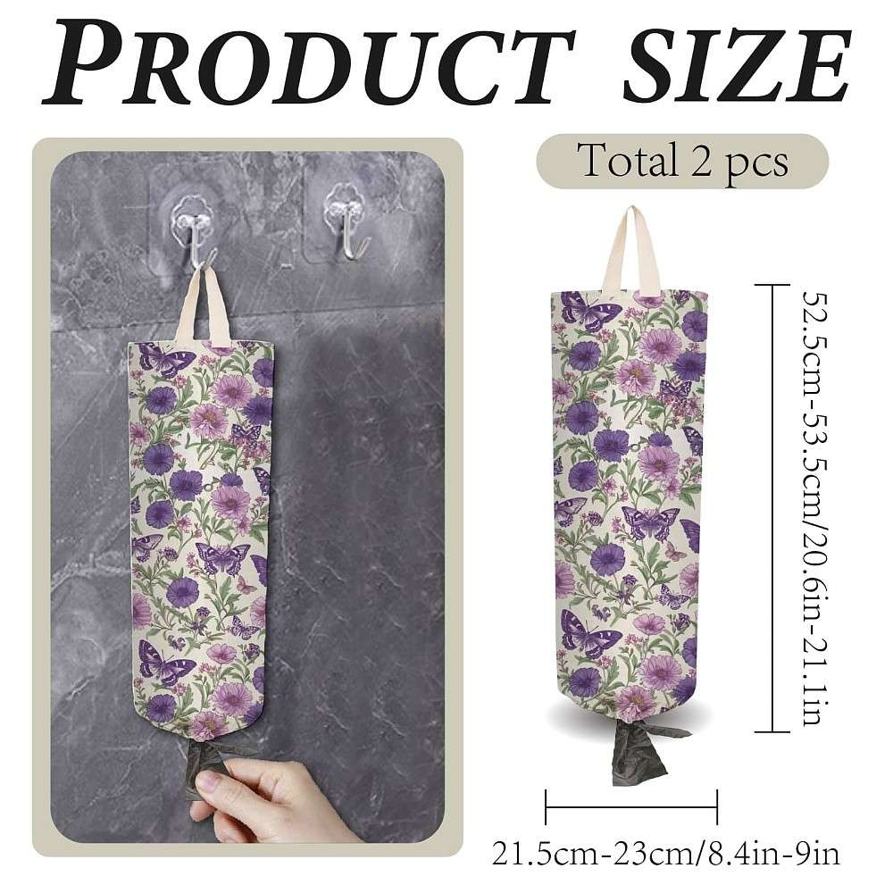 1Set Polyester Storage Bags Cloth Printed Storage Rectangle