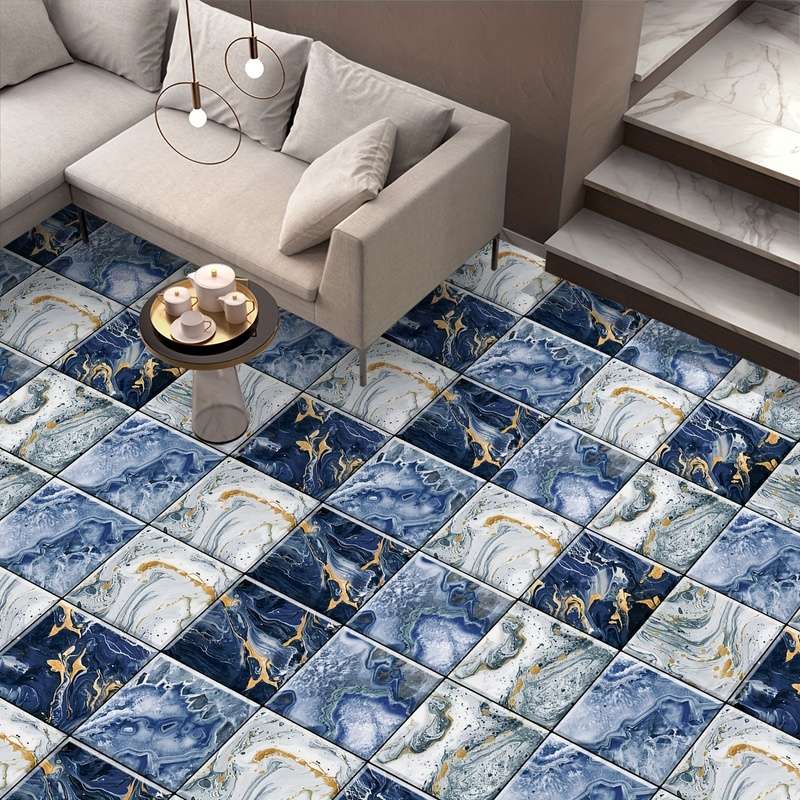 Self Adhesive Floor Stickers 10Pcs * 14.99Cm * 14.99Cm