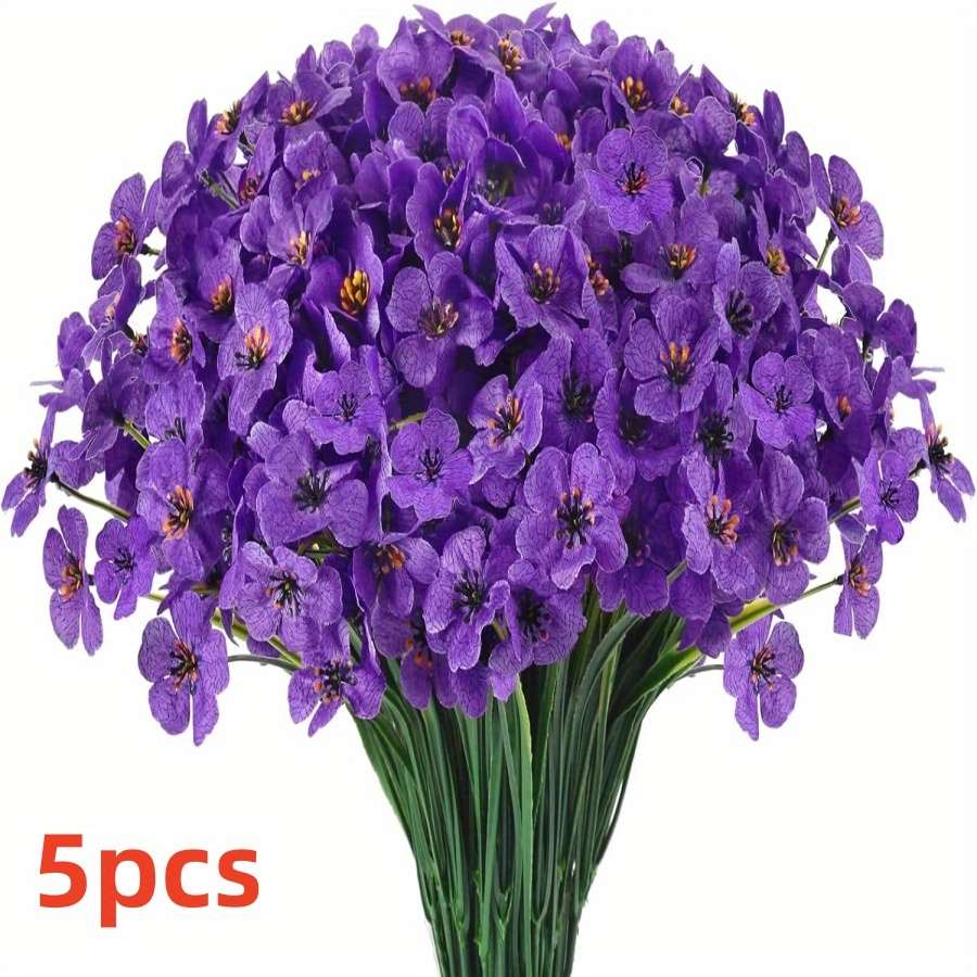 Simulated Flower Color Red Quantity5Pcs